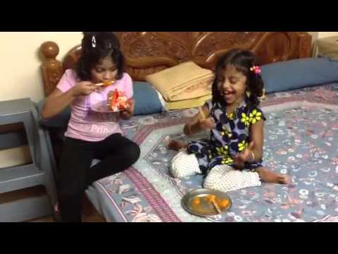 Saha kunni somi eating ice cream
