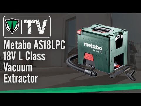 Akumuliatorinio dulkių siurblio AS 18 L PC korpusas, Metabo video