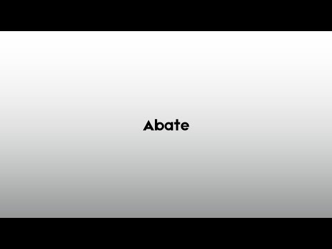 How to pronounce Abate
