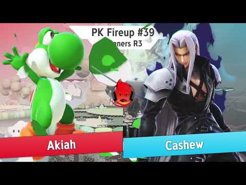Akiah (Yoshi) vs Cashew (Sephiroth) - PK Fireup #39 Winners Round 3