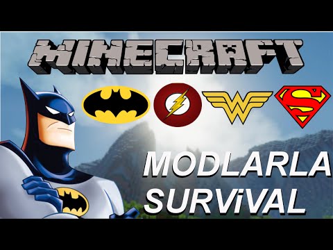 BATMAN GELİYOO! Türkçe Minecraft Modlu Survival - Bölüm 5