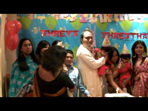 Shagor is at Shreya & Shrestha's Birthday Party-Part1