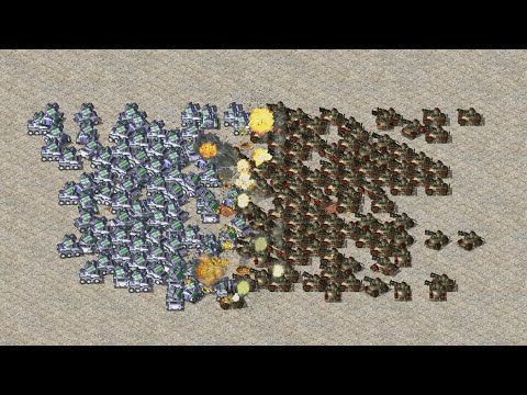 IFV vs Gattling - 100 vs 100  Red Alert 2