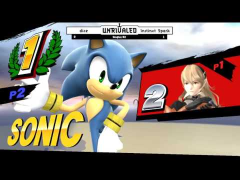 Unrivaled 2 WiiU - dice (Corrin) vs Instinct Spark (Sonic) - Winners R2