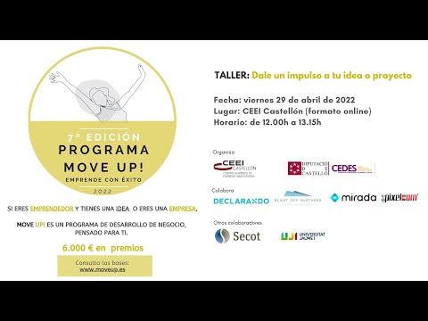 Taller: "Dale un impulso a tu idea o proyecto"