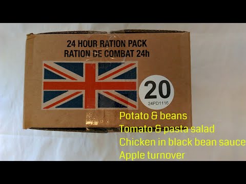 British Army 24 hr ration pack Menu 20 (PD1116)