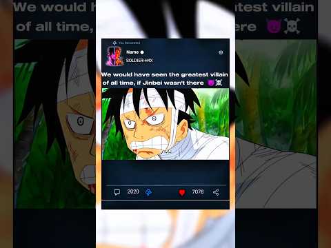 Jinbei stops the most powerful villain 👿☠️ #luffy #jinbei #shorts