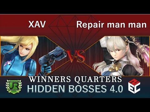 Hidden Bosses 4.0  WINNERS QUARTERS - XAV (Zero Suit Samus) vs Repair man man man (Corrin)