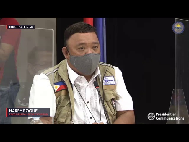 Roque defends late Rolly briefing: ‘Kasi kahapon naman po pumasok ‘yung bagyo’