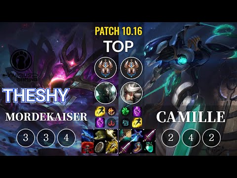 IG TheShy Mordekaiser vs Camille Top - KR Patch 10.16