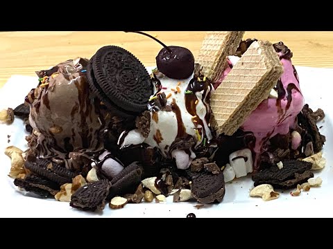 Kids Special Ice Cream Sundae | Very Easy And Delicious Ice Cream Sundae At Home |