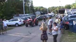 preview picture of video 'snowmobile watercross sacandaga lake 2010'