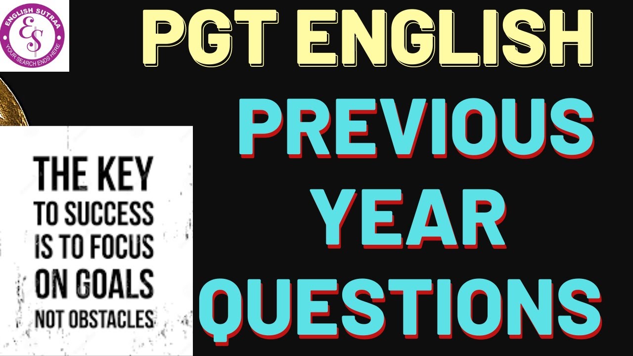 UP PGT English Previous Year Paper Part 2 I Solved Previous Paper of UP PGT English IEnglish