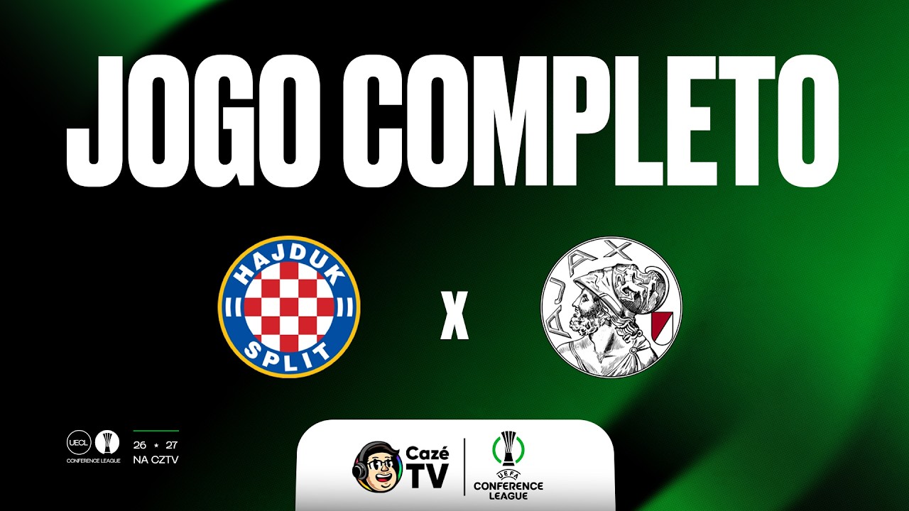 JOGO COMPLETO (SOM AMBIENTE): HAJDUK SPLIT X AJAX | CONFERENCE LEAGUE 26/27 | 1ª RODADA