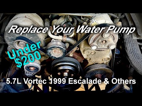 How To Replace a factory water pump on a 1999 Cadillac Escalade!