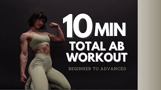 10 MIN AB WORKOUT // follow along // BEGINNER-ADVANCED  | LeanBeefPatty