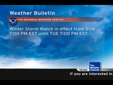 Intellistar 1 SD with Winter Storm Watch - Ediboro/Erie County, PA (11/8/2025)