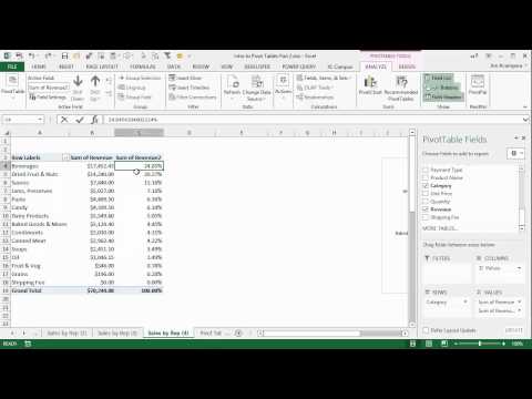 Introduction to Pivot Tables Charts and Dashboards in Excel Part 1