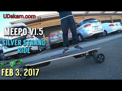 Meepo v1.5 Electric Skateboard - Silver Strand Bayside Bikeway