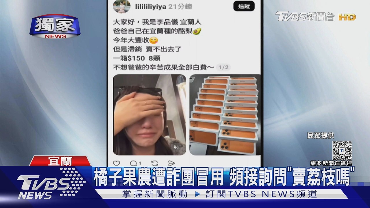 獨家影音／「賣酪梨放iPhone照」詐騙太瞎！橘子果農頻被問：你有賣荔枝嗎？