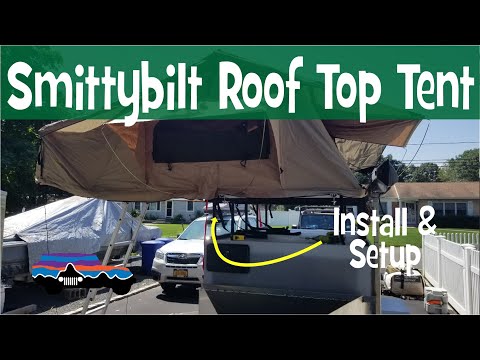 Smittybilt XL OVERLANDER Roof Top Tent Setup & Install