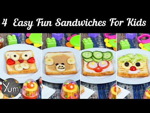 4 Easy Fun Sandwiches For Kids