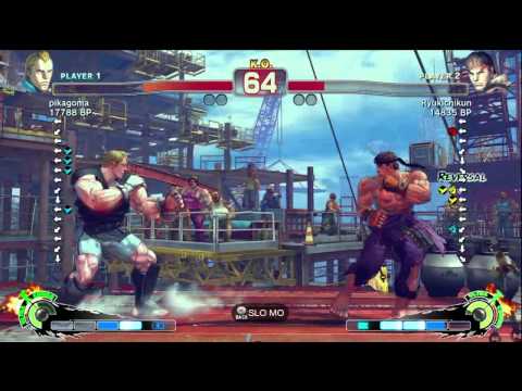 Ryukichikun [Ryu] vs pikagoma [Abel] SSF4 Japanese Online Ranked Matches - TRUE-HD
