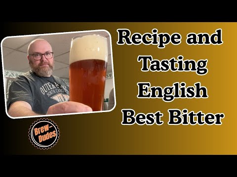 English Best Bitter Beer With a Beer Foam Surprise!