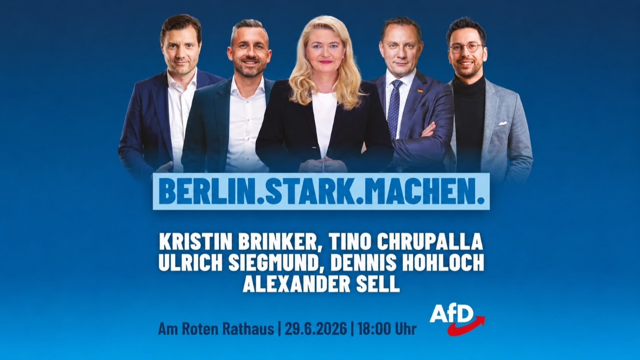 Tino Chrupalla, Ulrich Siegmund & Kristin Brinker live in Berlin!