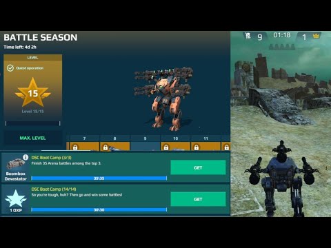 Getting TYPHON + BOOMBOX DEVASTATOR - War Robots DSC/Arena Task Complete
