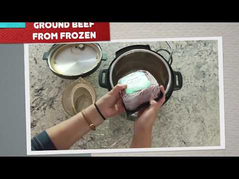 How to Cook Frozen Ground Beef in the Instant Pot