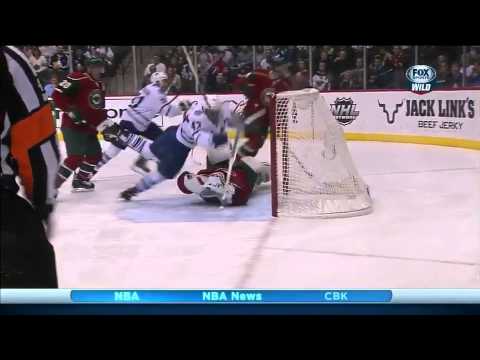 Nazem Kadri Runs Over Niklas Backstrom - November 13th, 2013