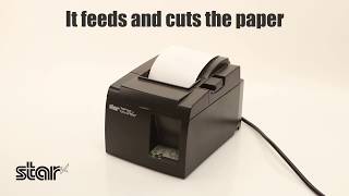Loading paper into a Star Micronics thermal printer