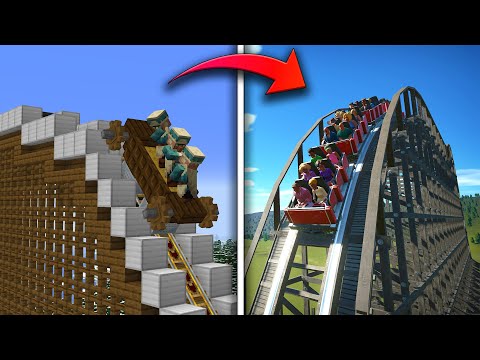 Using Planet Coaster to make my Minecraft Rollercoaster
