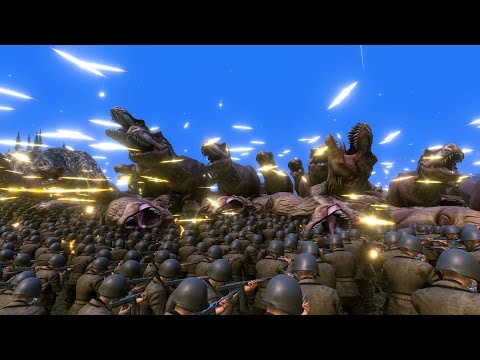 60.000 WW2 U.S. SOLDIERS vs 10.000 T-REX - Ultimate Epic Battle Simulator