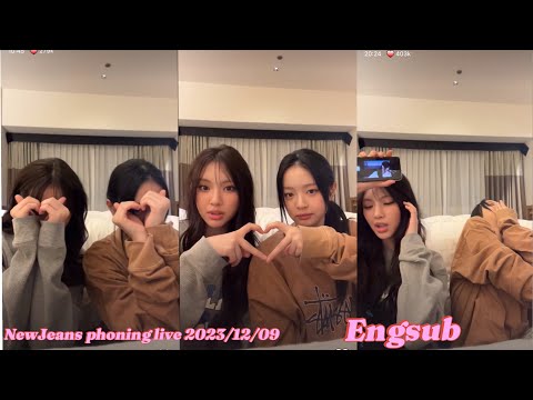 NewJeans phoning live 2023/12/09 (Engsub) Hanni Hyein