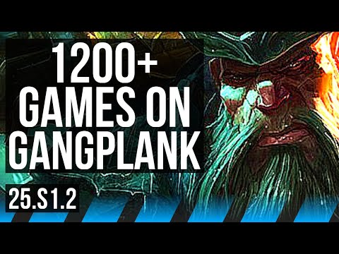 GANGPLANK vs AKALI (MID) | Rank 5 GP, 1200+ games | KR Grandmaster | 25.S1.2