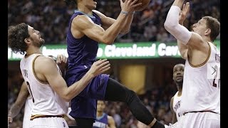 林書豪Jeremy Lin's Offense & Defense Highlights 2016-02-25 Hornets VS Cavaliers