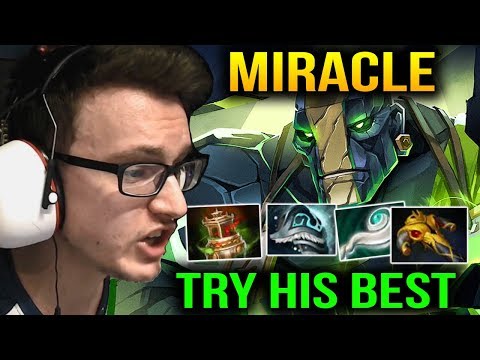 Miracle is Trying so Hard for This Game with Earth Spirit Dota 2 7.10