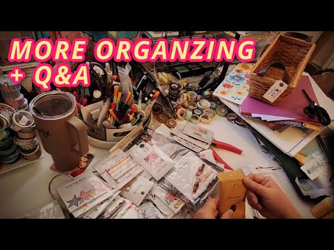 MORE MICROORGANIZING + Q&A | Creating a Crafty Travel Bag & More Organizing | Decluttering Journey
