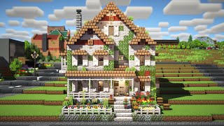 おしゃクラ！Part143 ペールオークを使ってオシャレな建築に挑戦！【色使い解説＆建築のコツ】(Minecraft)