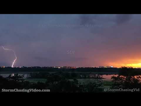 Stunning Twin Cities Sunset and Lightning - 7/26/2022