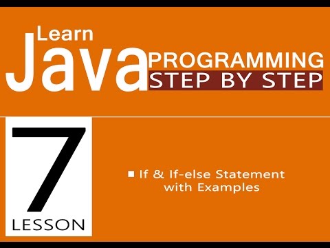 Java lesson7 If & If else statement with Examples
