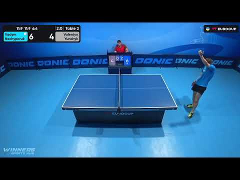 19:40 Vadym Nechyporuk - Valentyn Yunchyk 24.07.2023 TT Euro.Cup Ukraine  Star. TABLE 3