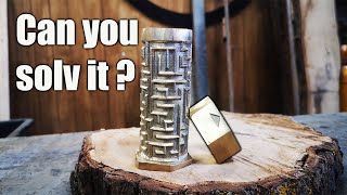 Making Bronze MAZE with with bolt threads - Can you solve it?