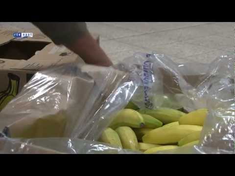Cocaïne tussen de bananen bij C1000 in Steenwijk
