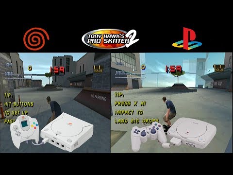 Dreamcast vs PS1 - Tony Hawk's Pro Skater 2
