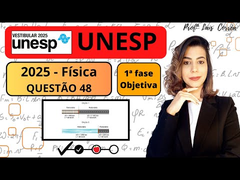 🟠 FÍSICA / UNESP 2025 / 1ª  FASE / QUESTÃO 48 / Um estado brasileiro oferece duas opções de rotas...