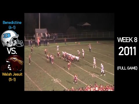 Benedictine Bengals (6-1) vs Walsh Jesuit Warriors (5-1) -2011 Ohio High School Football (FULL GAME)