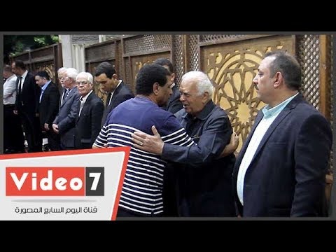 فاروق جعفر وكمال درويش وعبدالله جورج و أحمد مرتضى بعزاء حازم ياسين